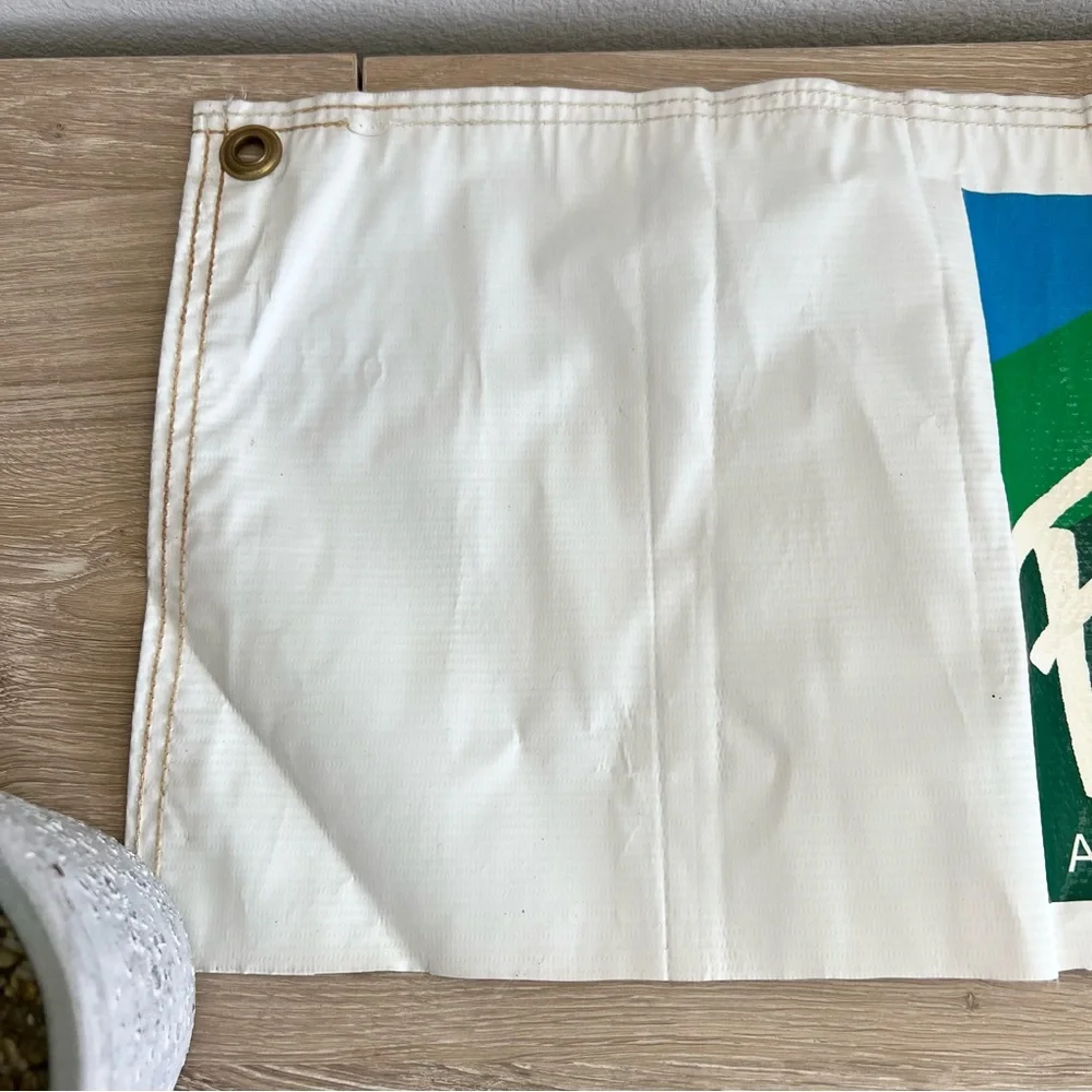 Vintage Frontier Airlines Banner Sign 30” Travel Aviation Promo Display